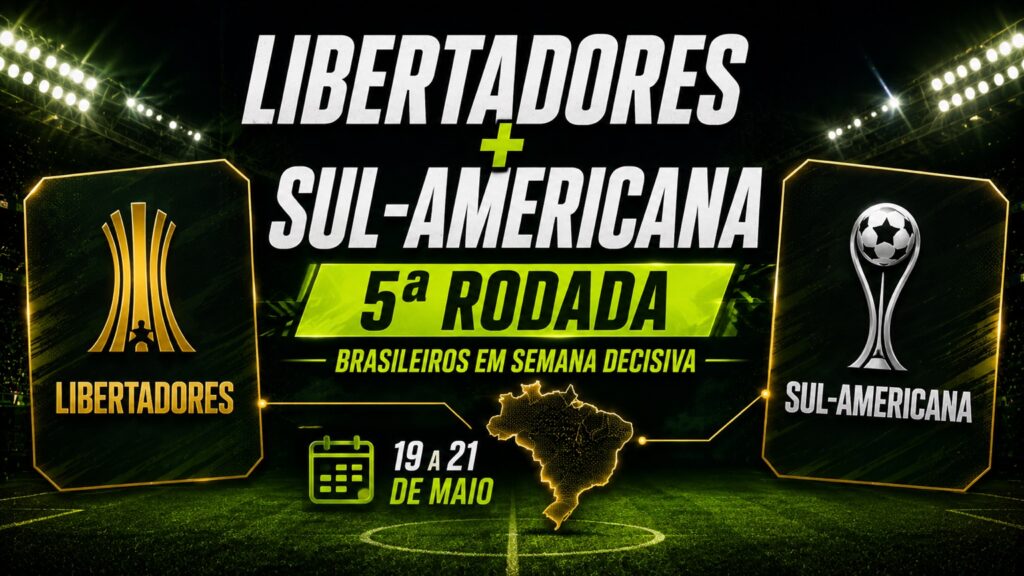 Libertadores e Sul-Americana: brasileiros na 5ª rodada de 2026