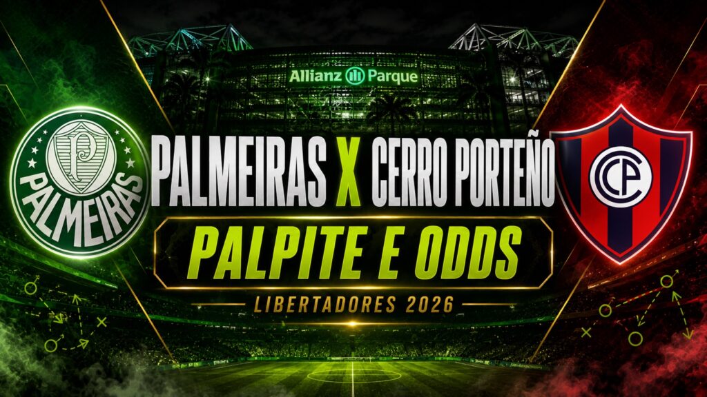 Palmeiras x Cerro Porteño: palpite, odds, análise e onde assistir