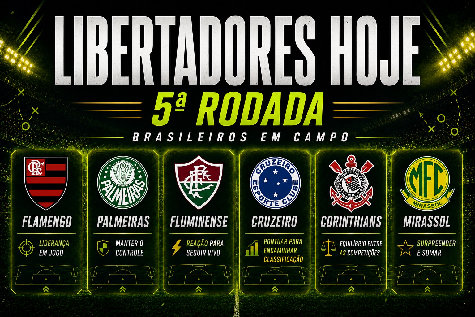 Jogos de futebol hoje 20 de maio na Libertadores com brasileiros em campo